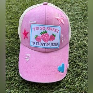 Trust in Jesus Girls Ponytail Hat (Youth)